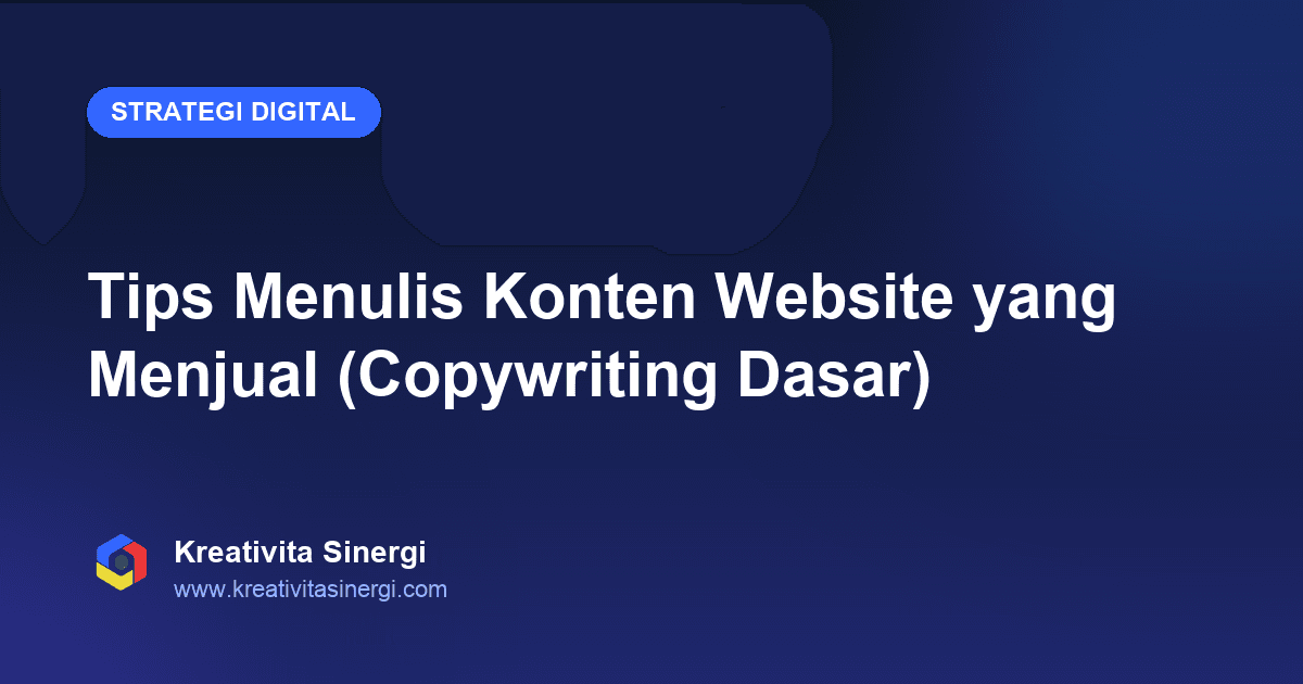 Tips Menulis Konten Website yang Menjual (Copywriting Dasar)